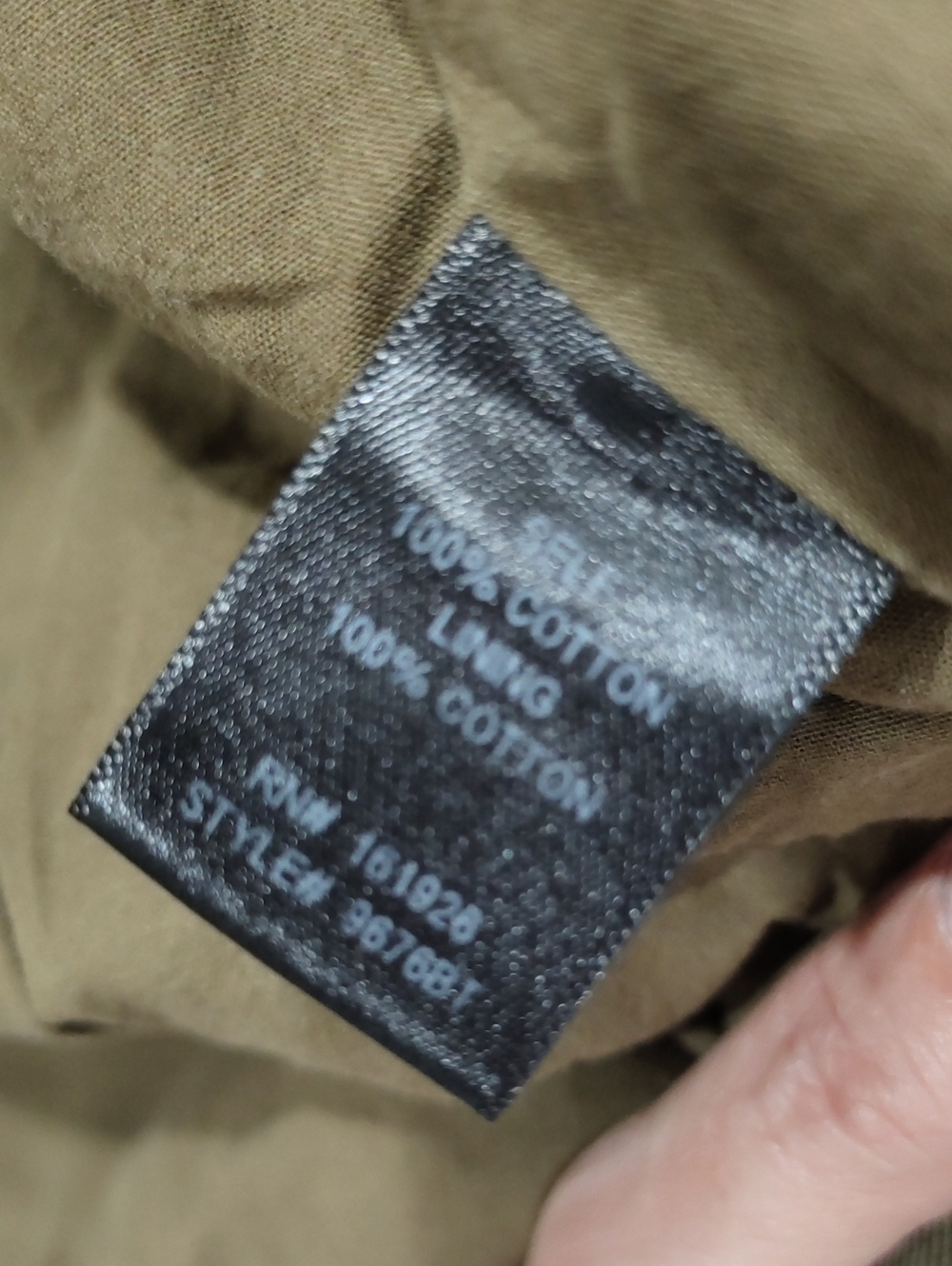 Patchwork Plaid Distressed Star Utility Jacket - Olive - Picture 9 of 10